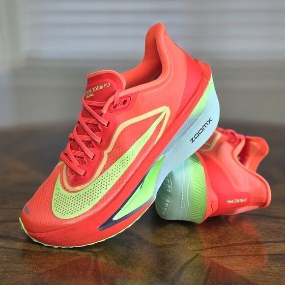 Nike Zoom Fly 6 Bright Crimson Lime Blast Running Shoes LE FN8455-601 Women’s 7 - Picture 1 of 16